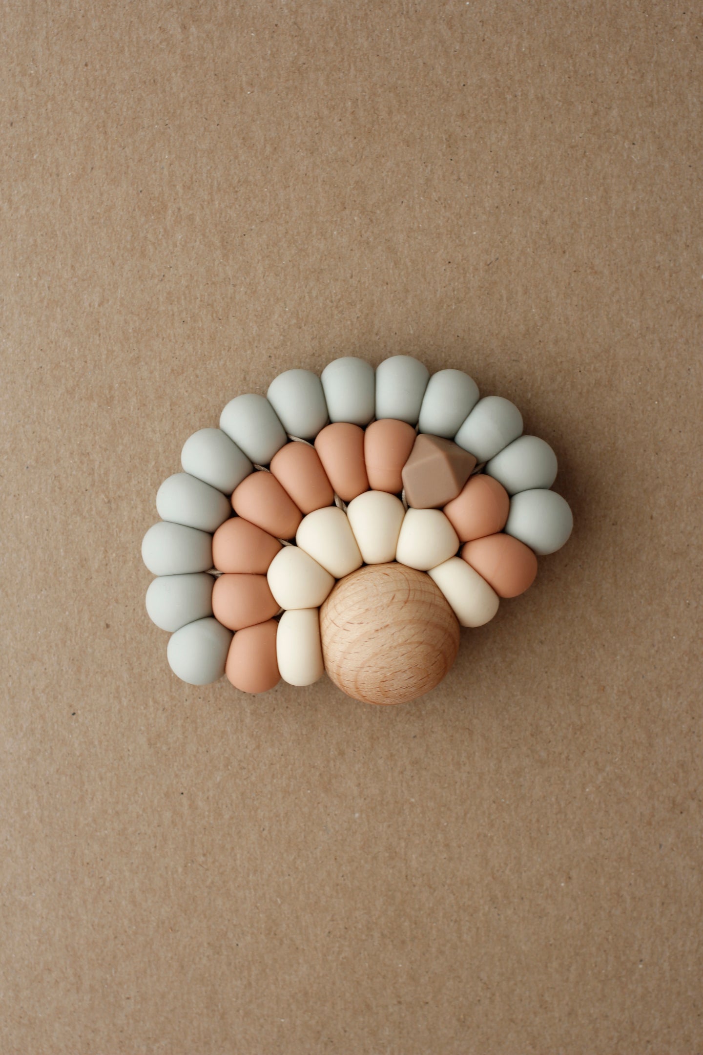 Rainbow Teether - Soft Sage