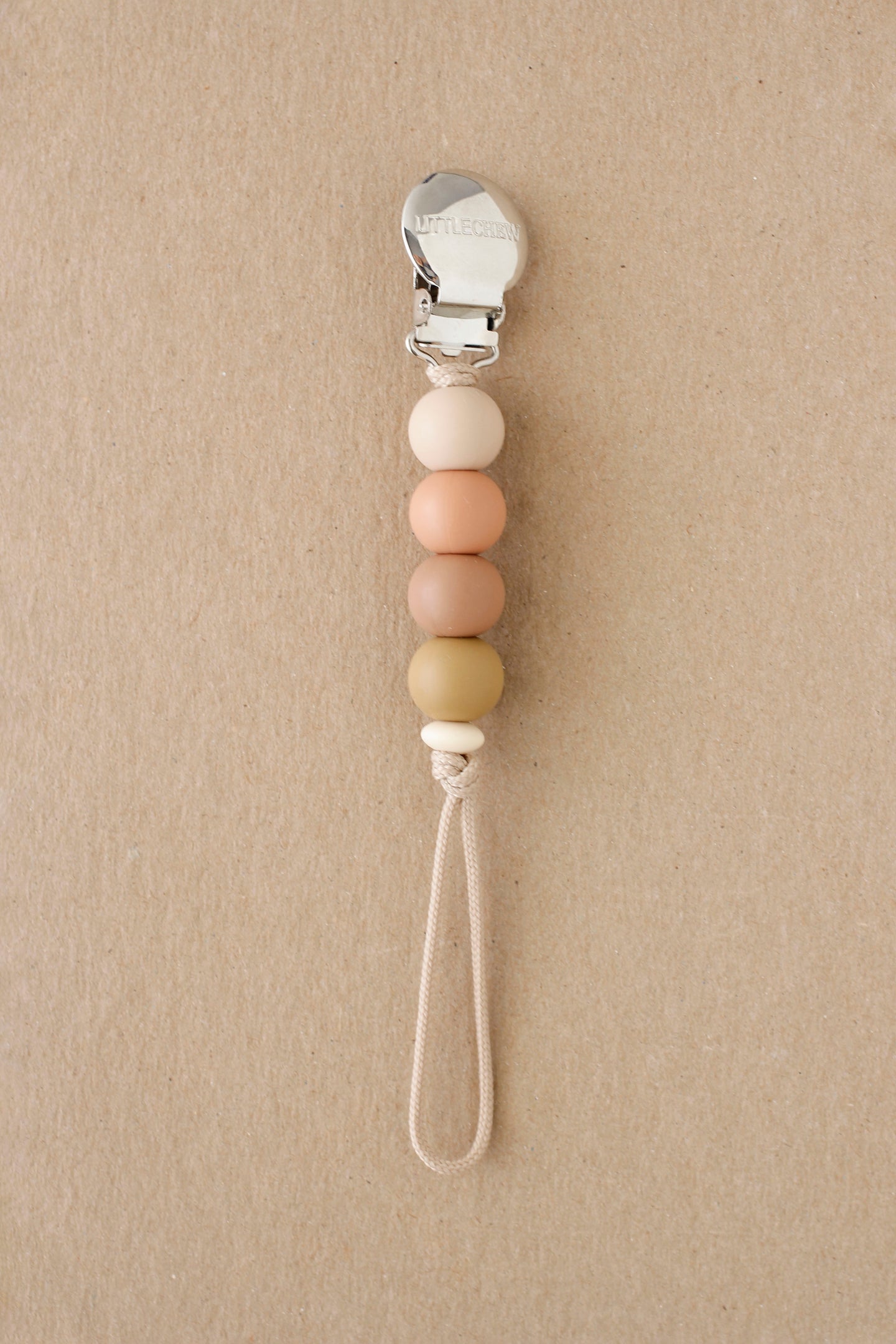 Pacifier Clip - Ali | Persimmon