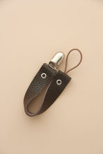 Leather Pacifier Holder - Chocolate