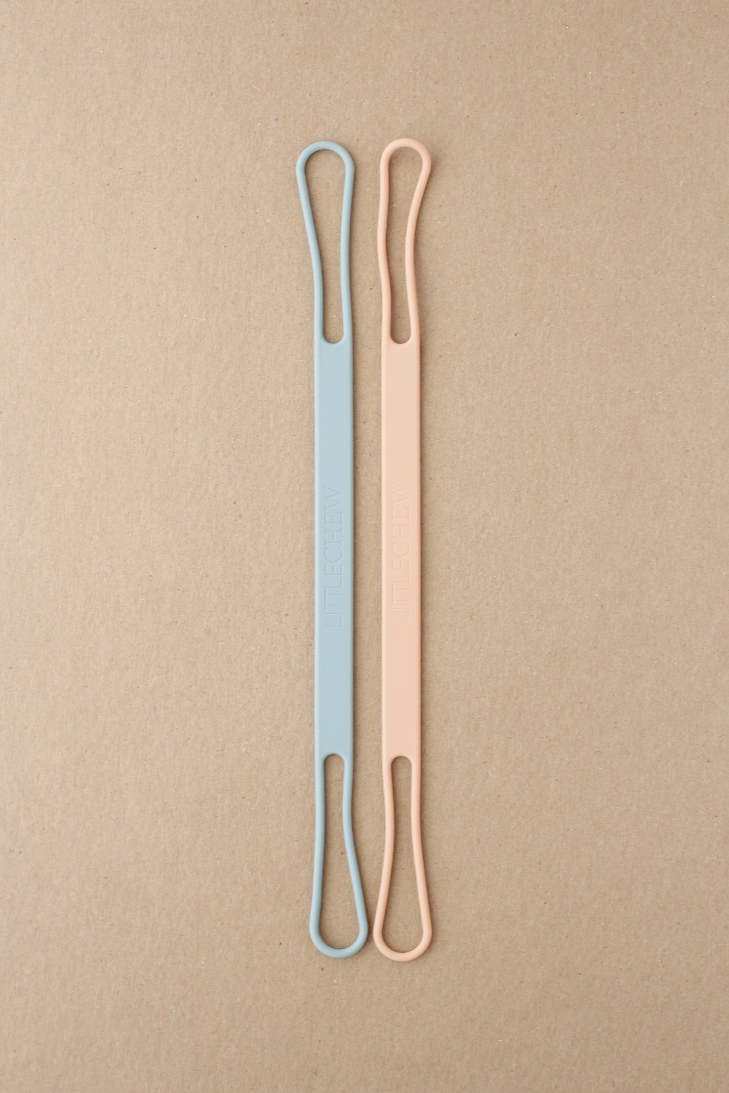 Silicone Attachment Set Of 2 - Light Blue / Peach